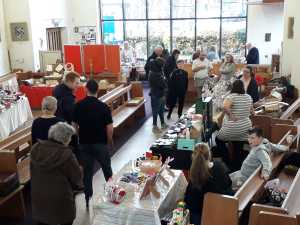 St benedicts church hall during a winter fayre