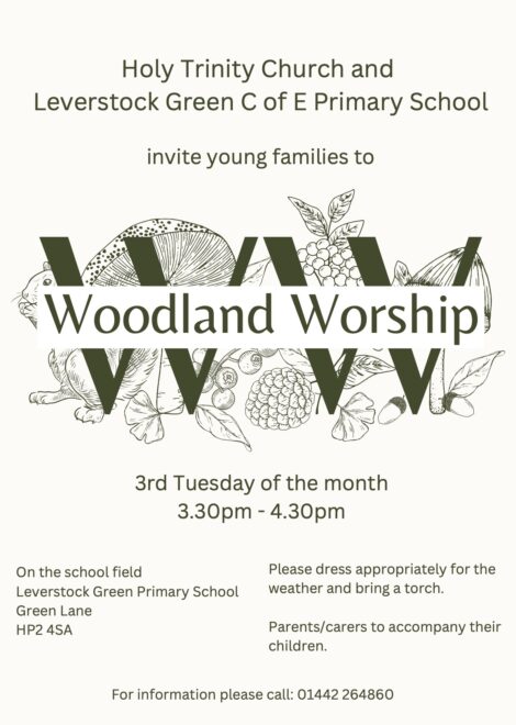 Woodland worship poster